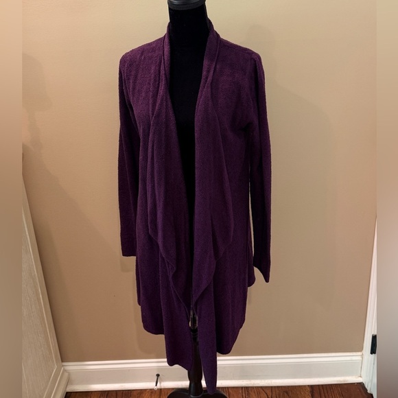 Women’s BAREFOOT DREAMS Bamboo Chic Lite 
Cozy Open Cardigan Sweater Sz L/XL - Picture 4 of 6